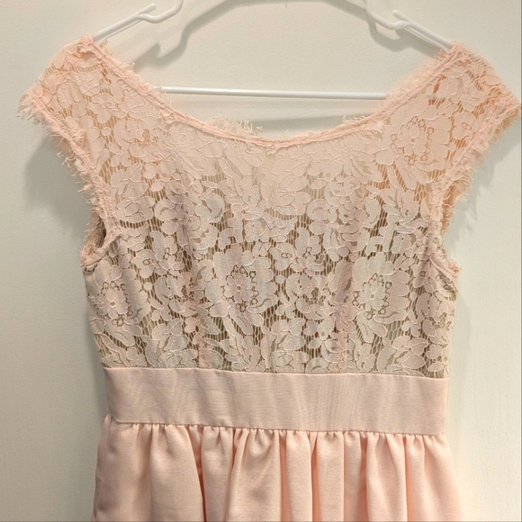 Eliza J Pink Lace Dress - Picture 3 of 4